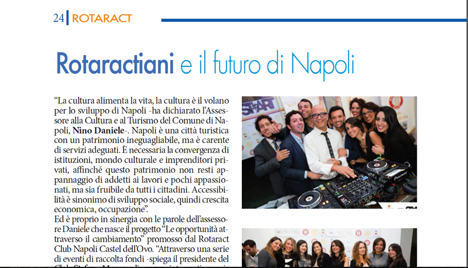 I Rotaractiani e il futuro di Napoli