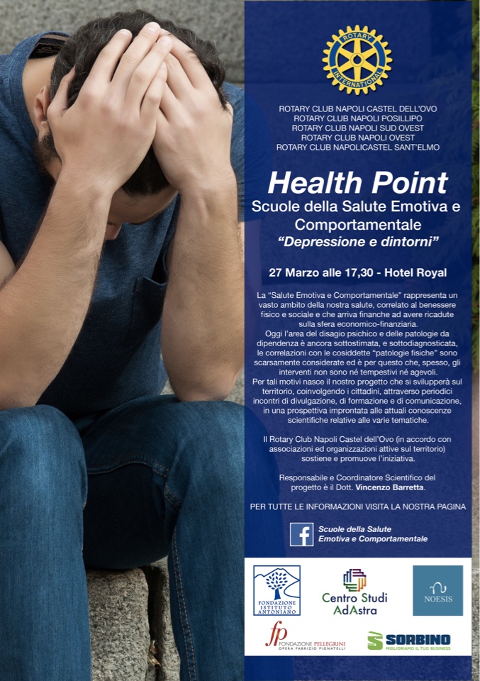 “Health Point” – 27 marzo 2018 – Incontro al Royal sul contrasto alla depressione