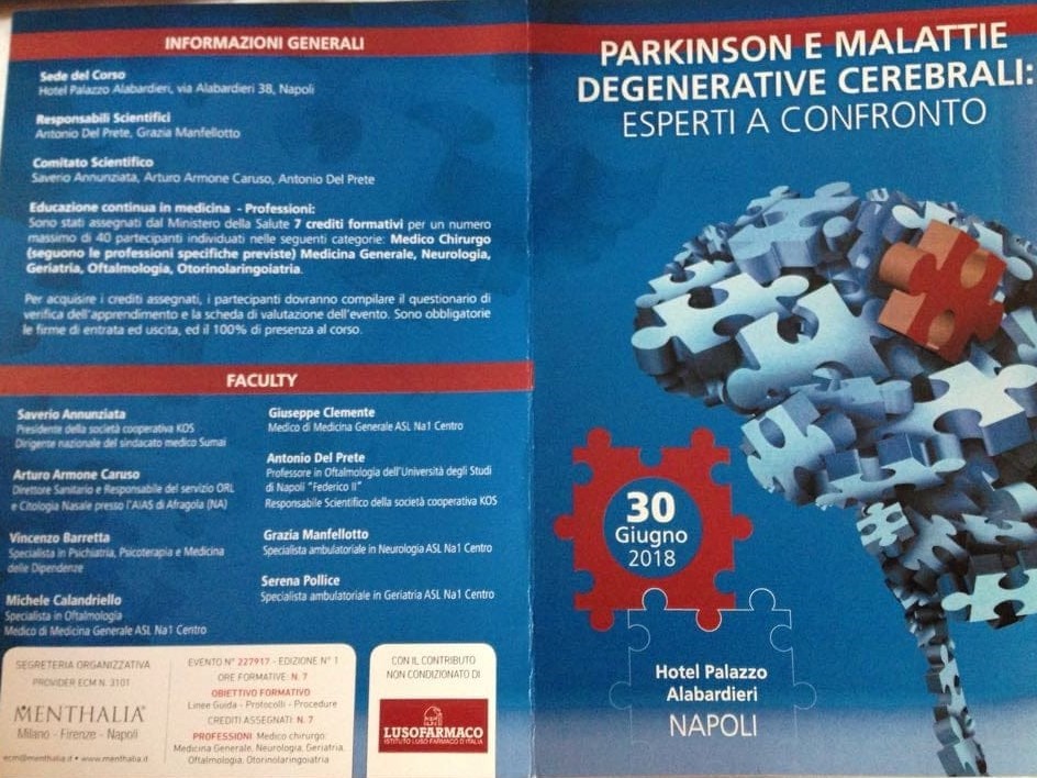 Convegno: Parkinson e Malattie degenerative celebrali: esperti a confronto