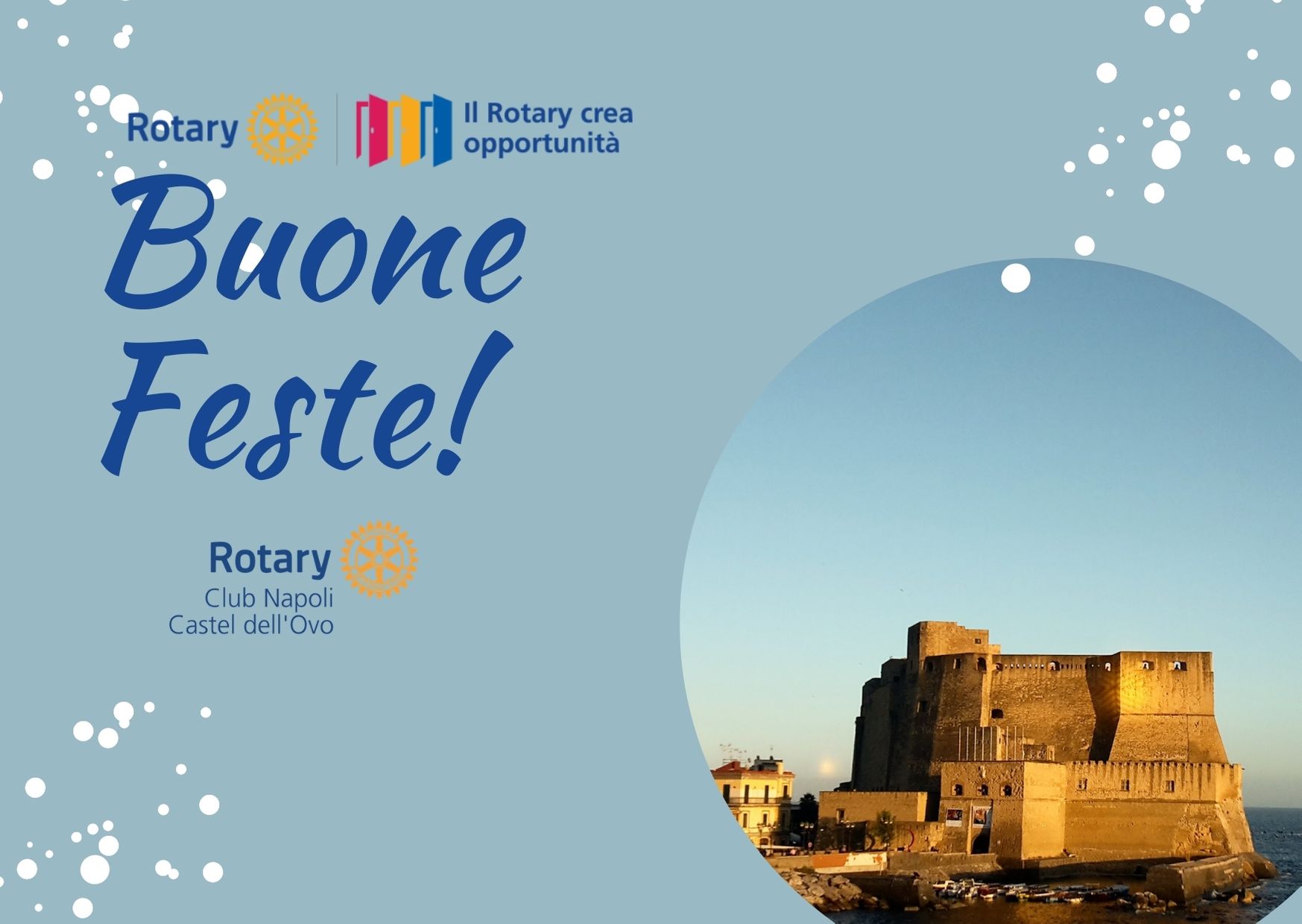 Buone Feste dal Rotary Club Napoli Castel dell’Ovo