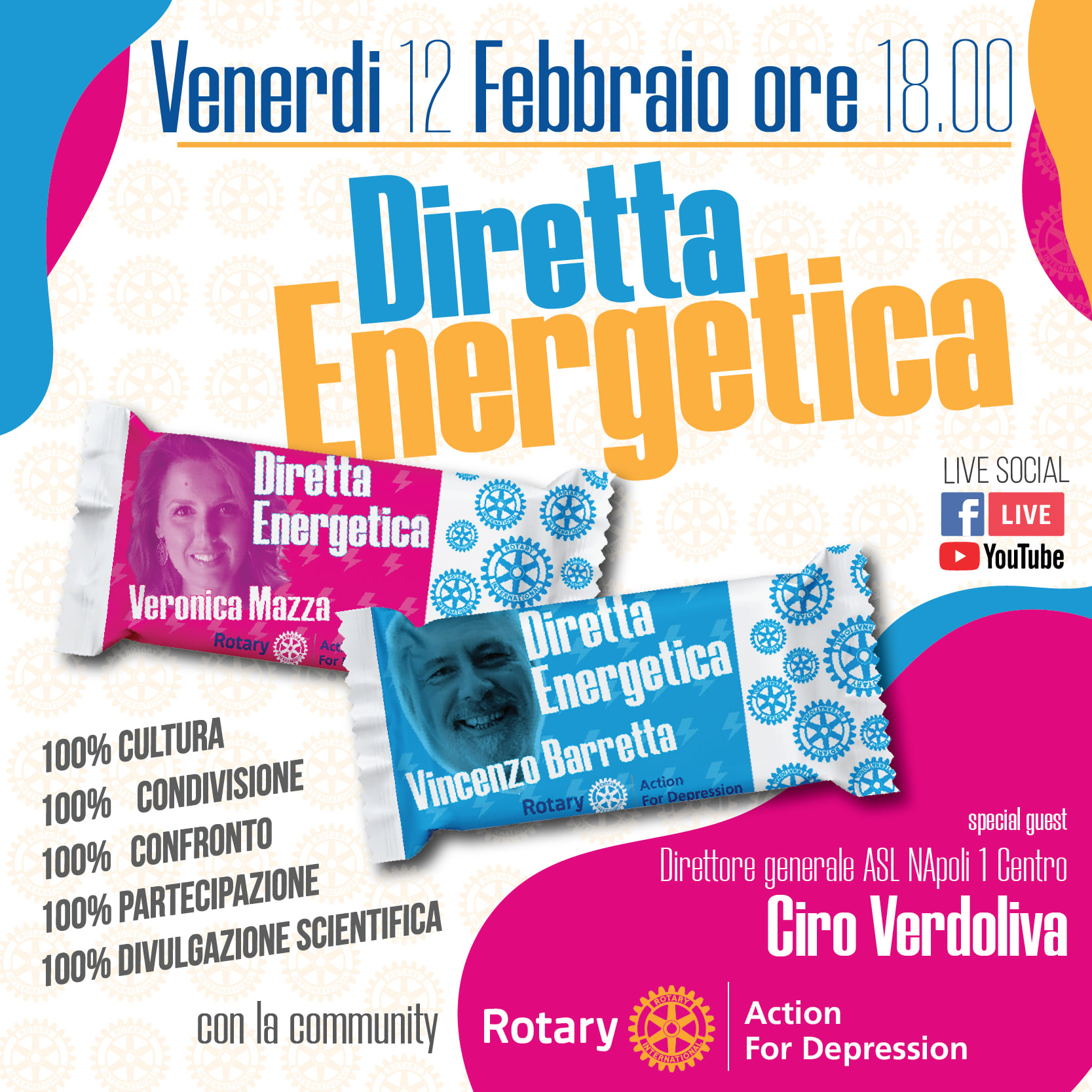 Rotary Action for Depression – Diretta energetica con il DG ASL NA1 Verdoliva