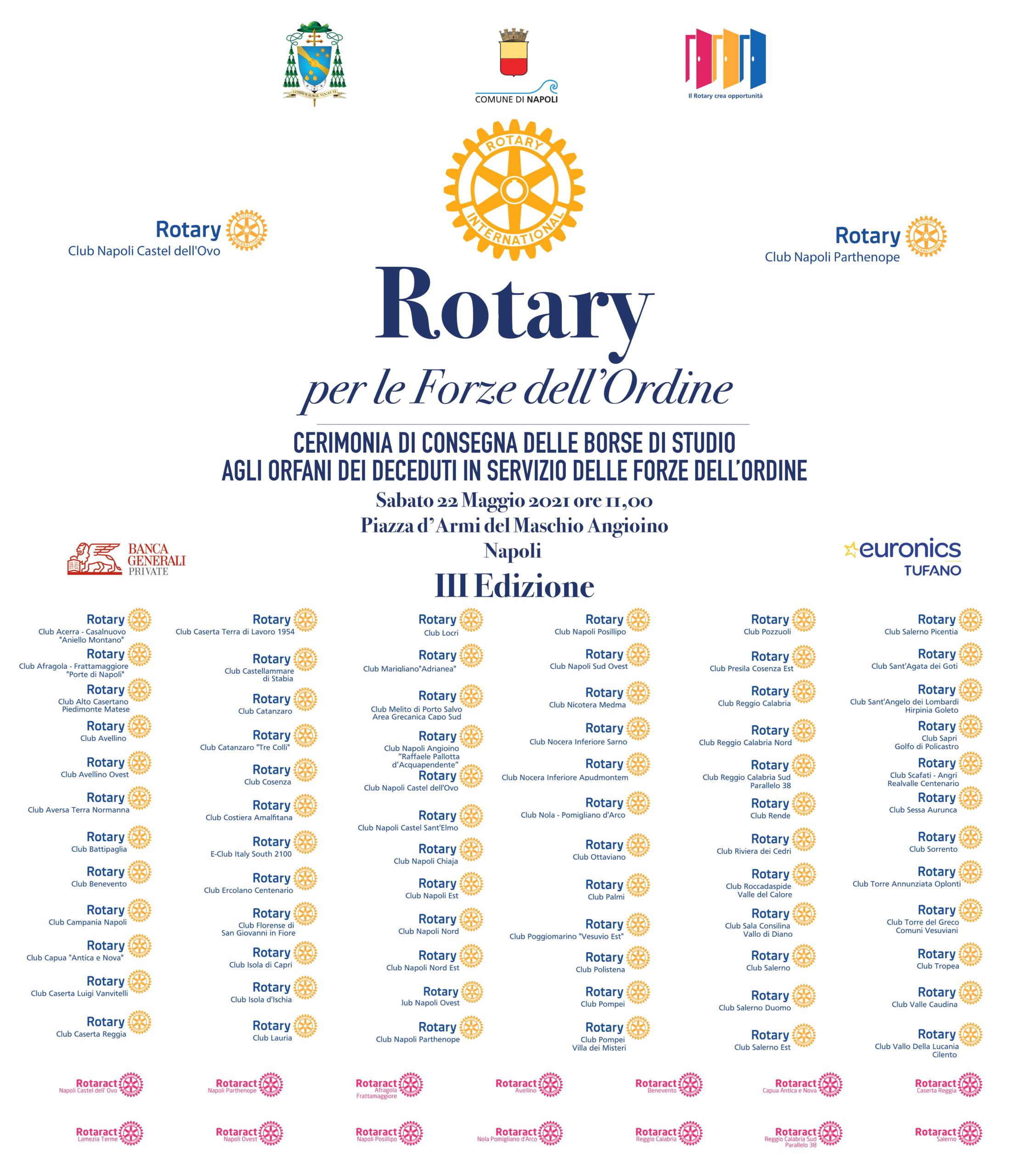 3^ edizione Rotary Forze dell’Ordine: sabato 22 maggio, ore 11.00
