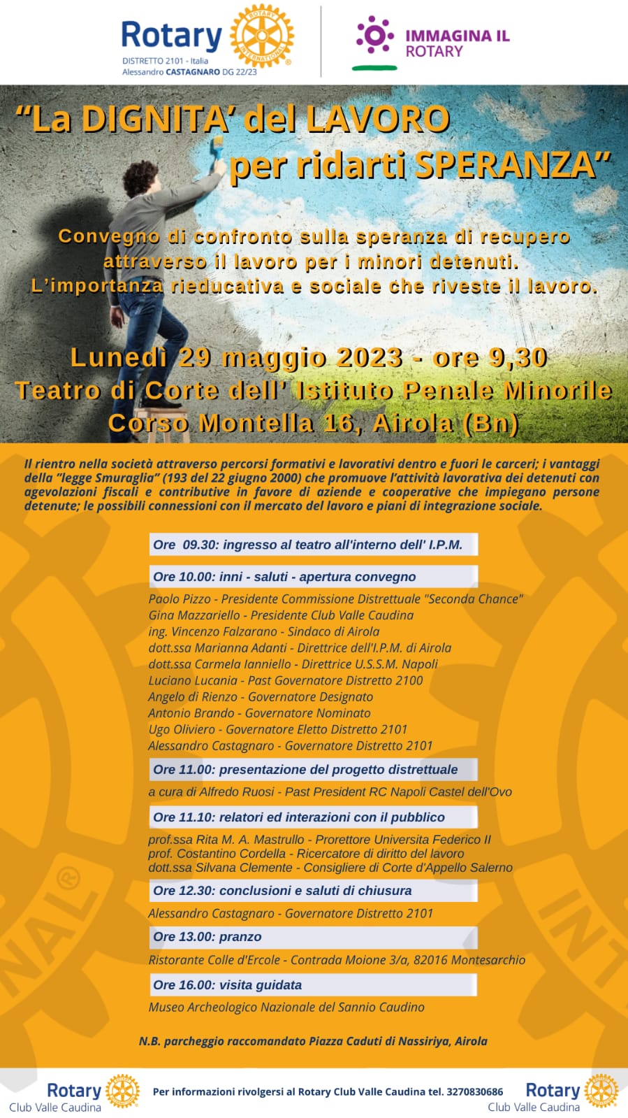 Convegno ad Airola sul tema della seconda chance ” Progetto distrettuale e di Club”