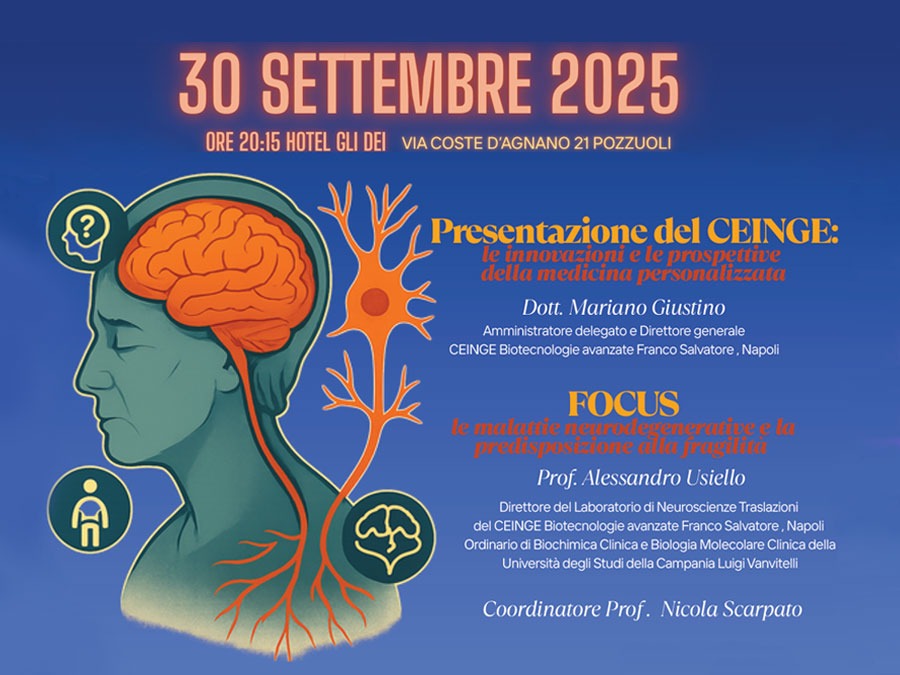 Presentazione del CEINGE e focus sulle malattie neurodegenerative Rotary Castel dell'Ovo Napoli